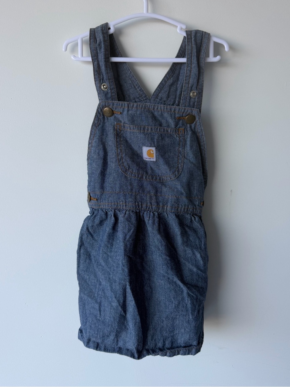 Carhartt Toddler Chambray Overalls Dress 3T